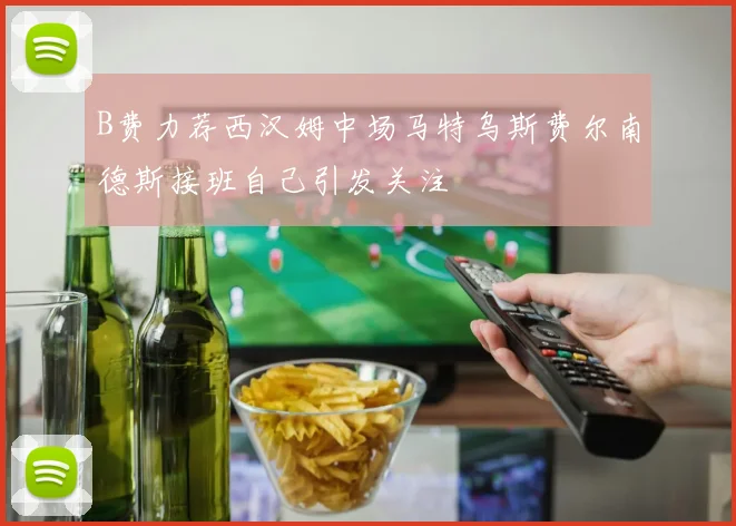 B费力荐西汉姆中场马特乌斯费尔南德斯接班自己引发关注